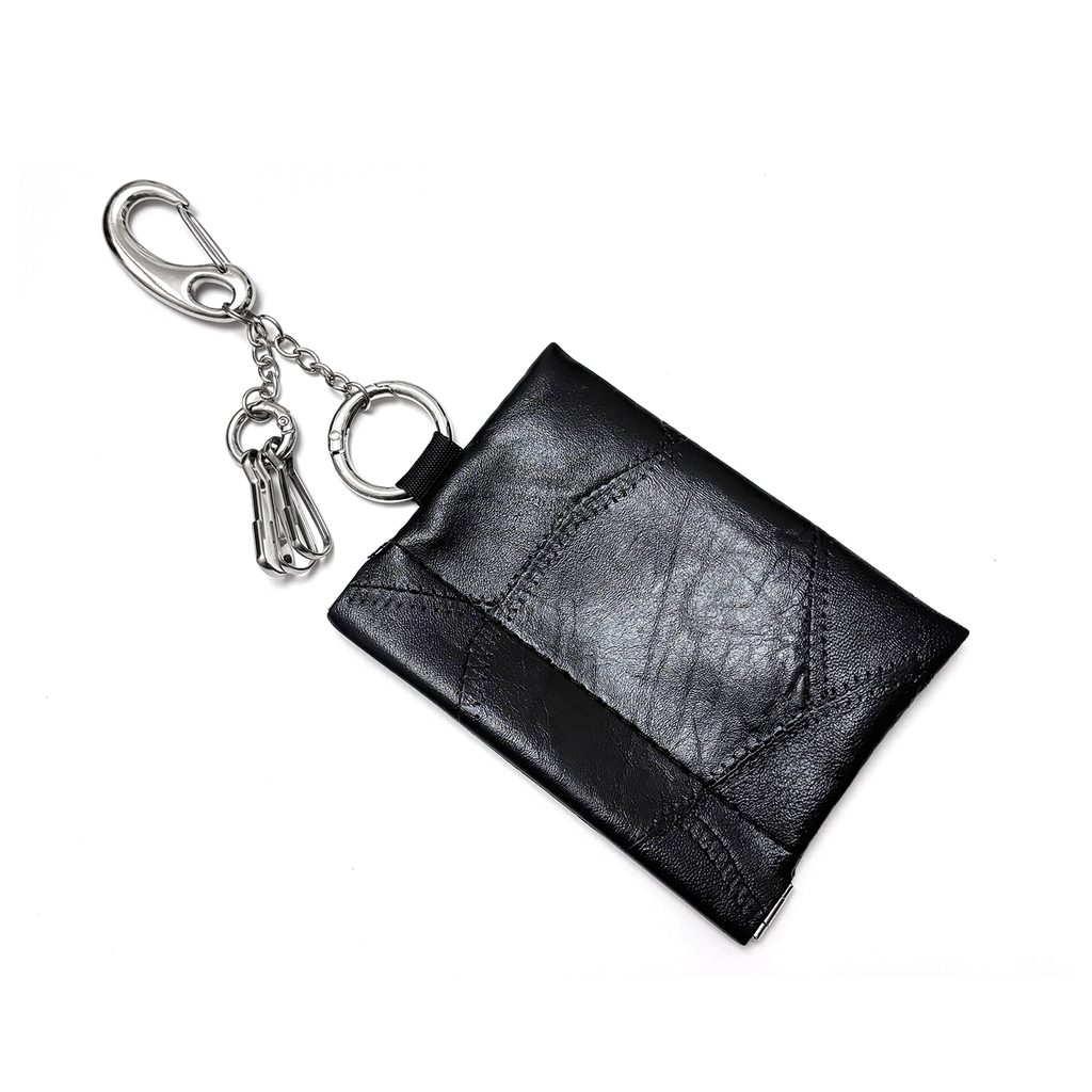 DPOL Snake Pattern Waist Cleanfit Cowhide Card Bag