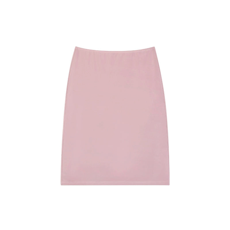 Zero Straight Slim Fit Versatile Casual Spice Girl Low Waist Skirt