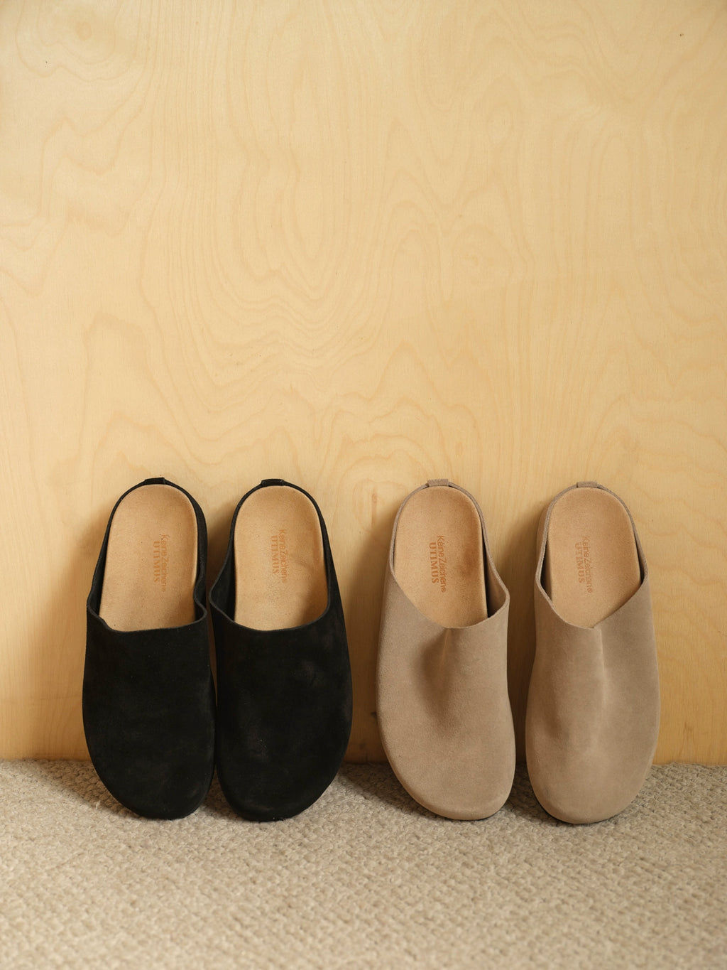 NO LOGO Velvet Birkenmuller Slippers Bag Head Lazy Pedal