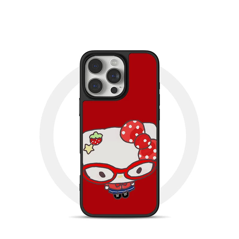 Pbcase Glasses Cat Cat Simple Apple Phone Case