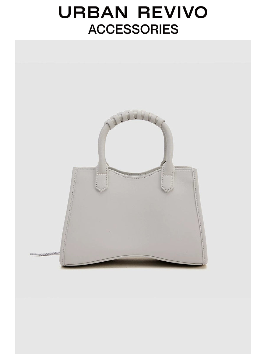 URBAN REVIVO Spliced Mesh Portable Messenger Bag