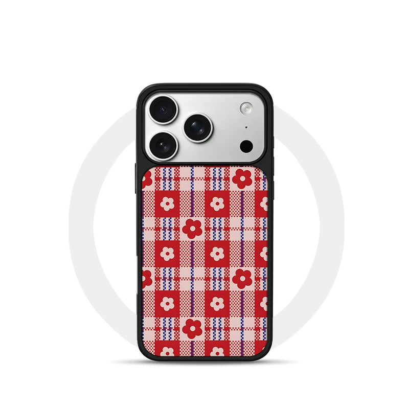Pbcase Small Safflower Square High-end Apple Phone Case