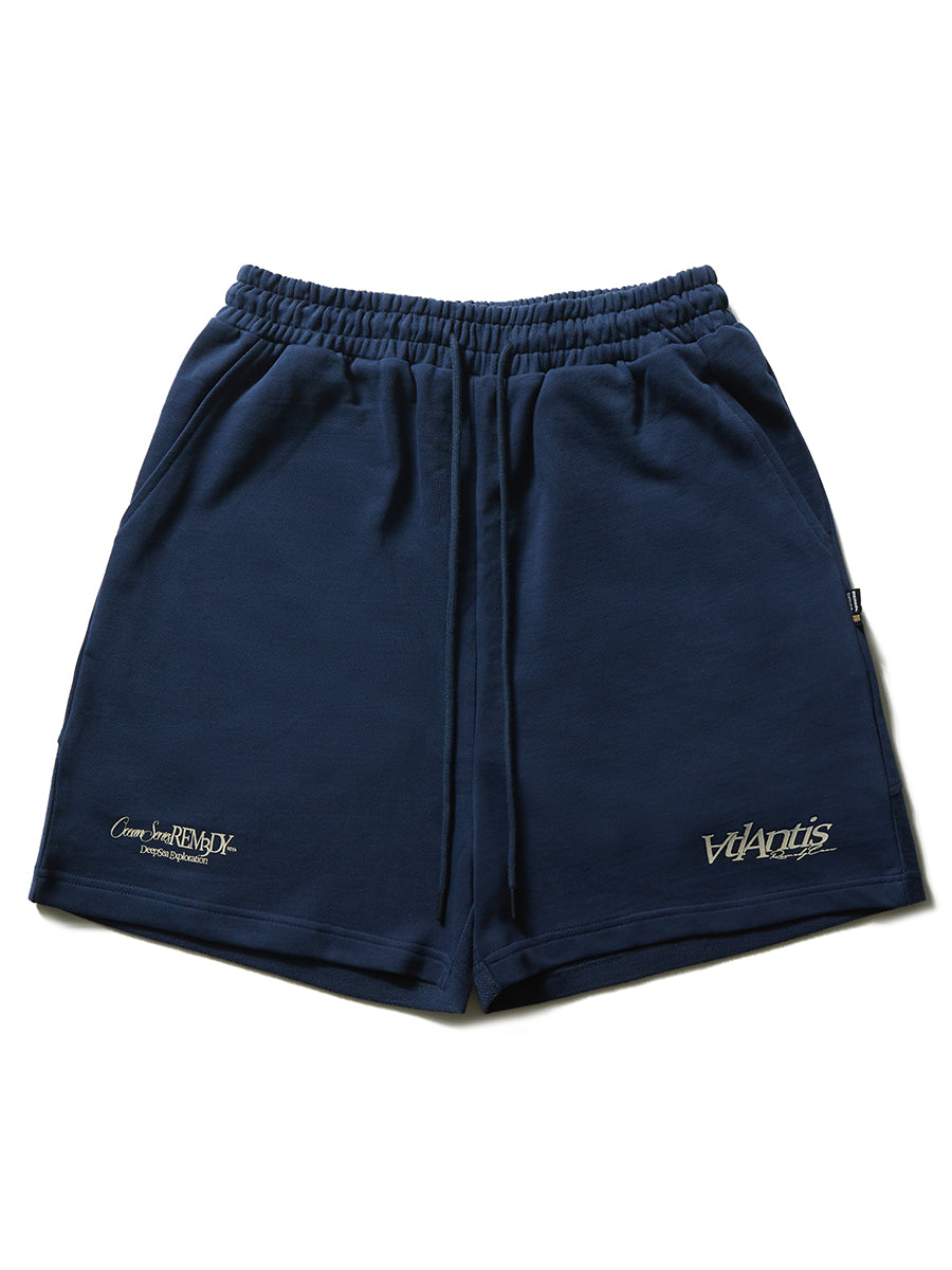 Remedy tide brand ocean basic splicing five-point Shorts