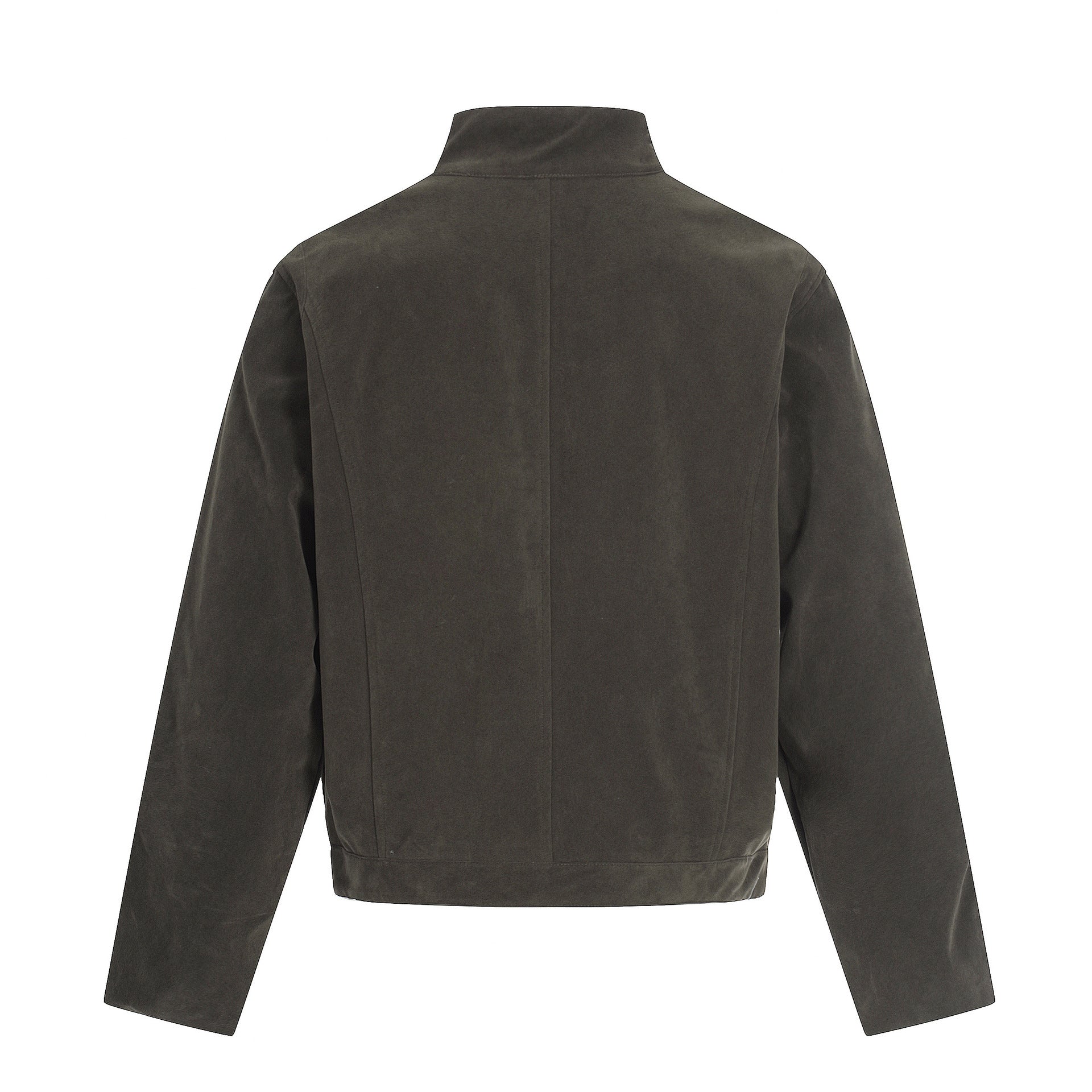 11KN Retro Fleece Simple Stand-up Collar Jacket