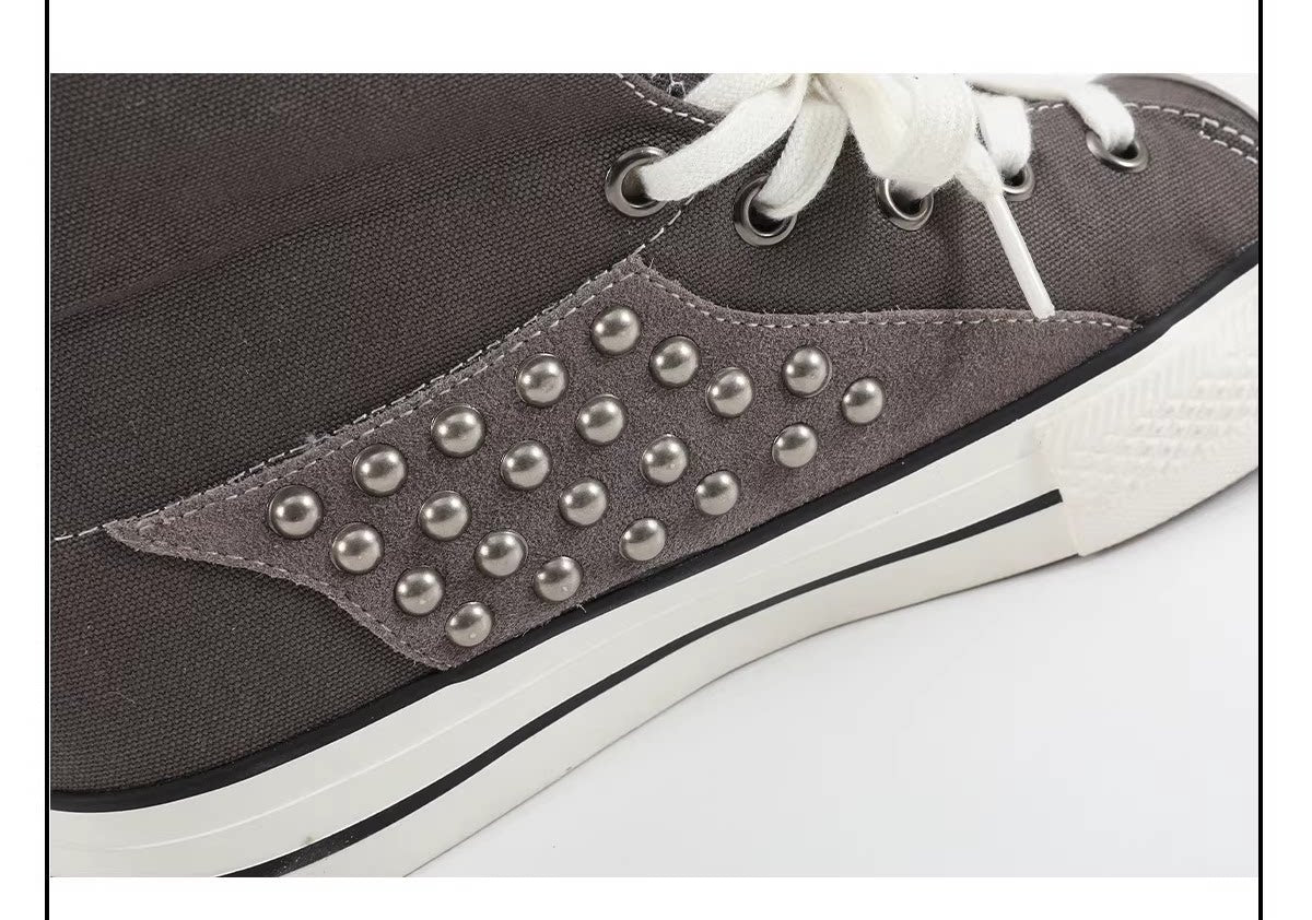 NumbAsia zebra pattern horsehair star print stitching canvas shoes