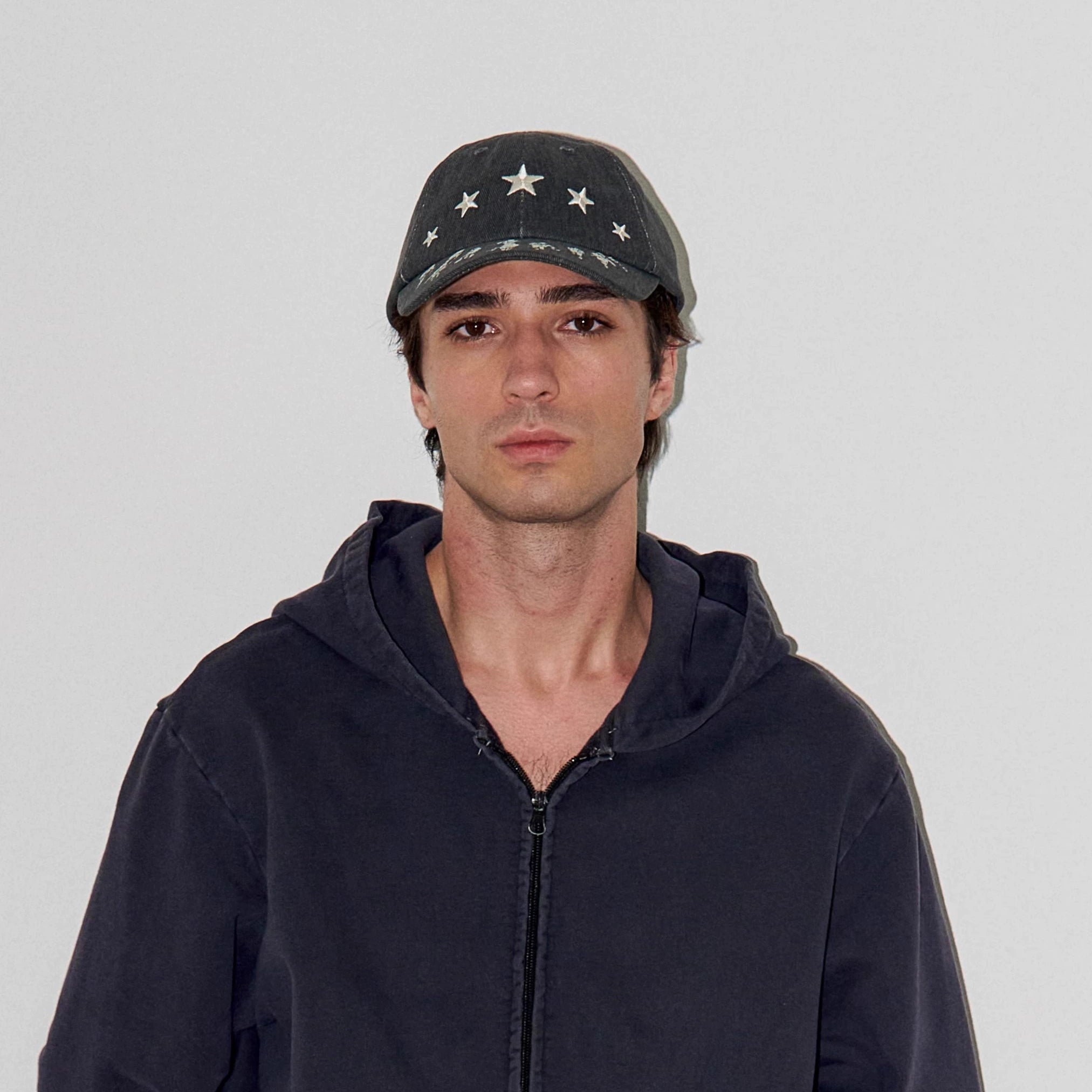 LIBERAFIT Embroidered Print Curved-brimmed Baseball Cap