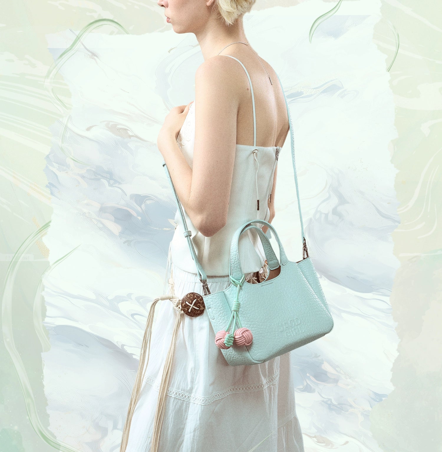JACD Vegetable Basket Shoulder Messenger Bag