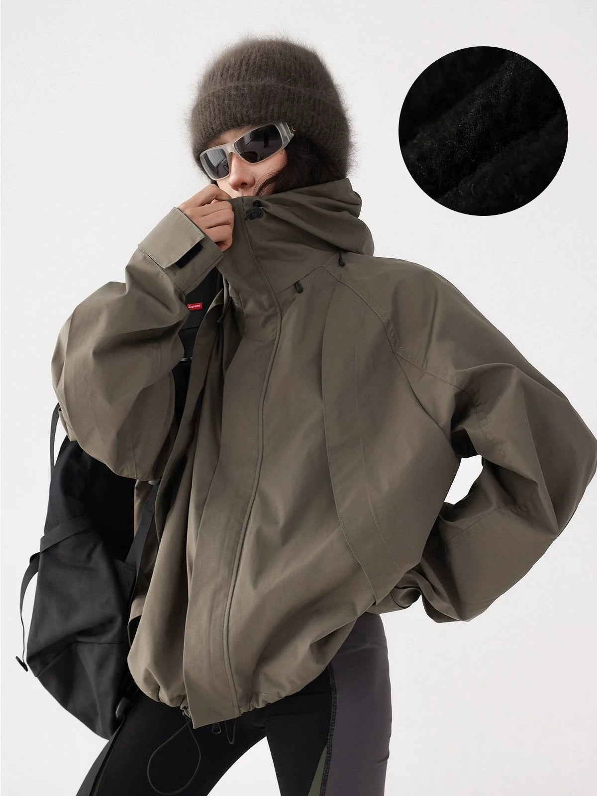Acestudios Fleece Hooded Tooling Jacket