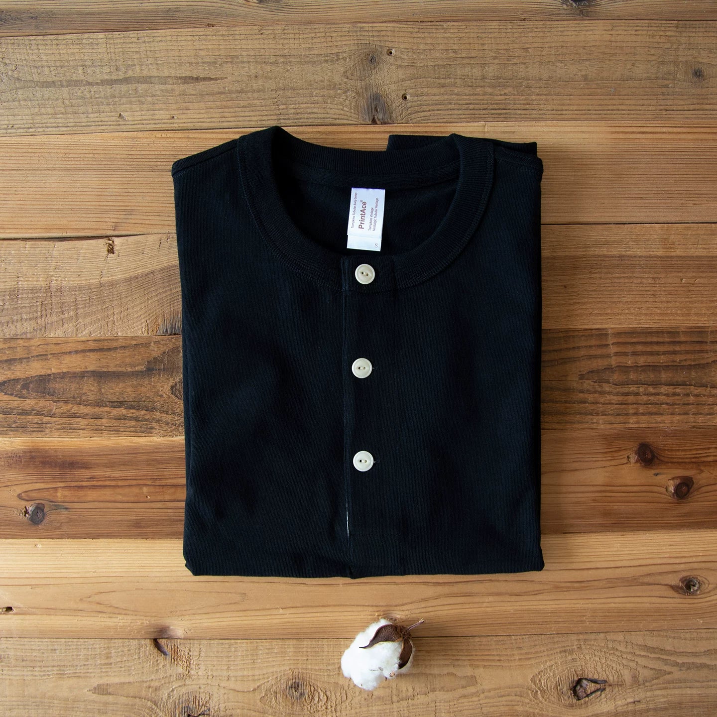 Akkad Kuti Vintage Henry Collar Loose Tee
