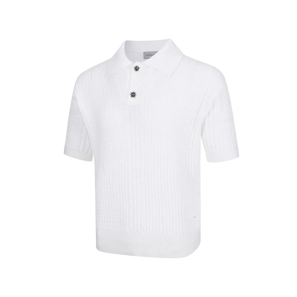 EME Knitted Relief Breathable Polo Short Sleeve
