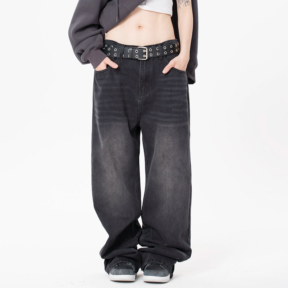 MMBBT Vintage Loose Drape Straight Jeans