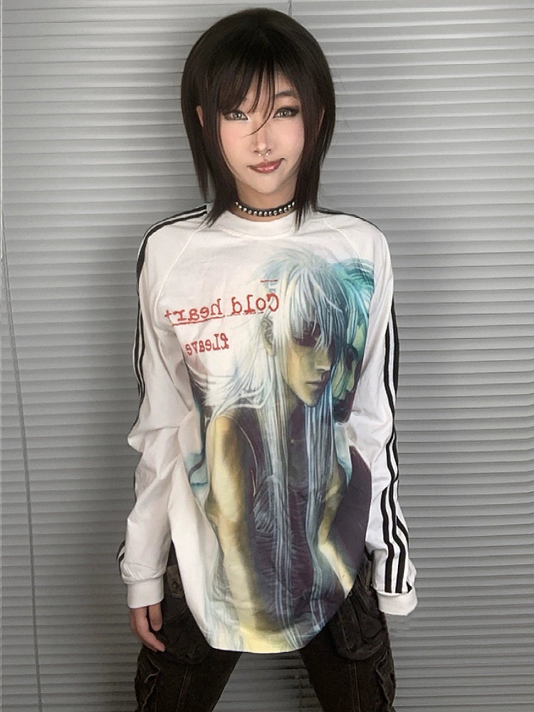 WEBBAR Y2k Video Game Character Long-sleeved Football Jersey