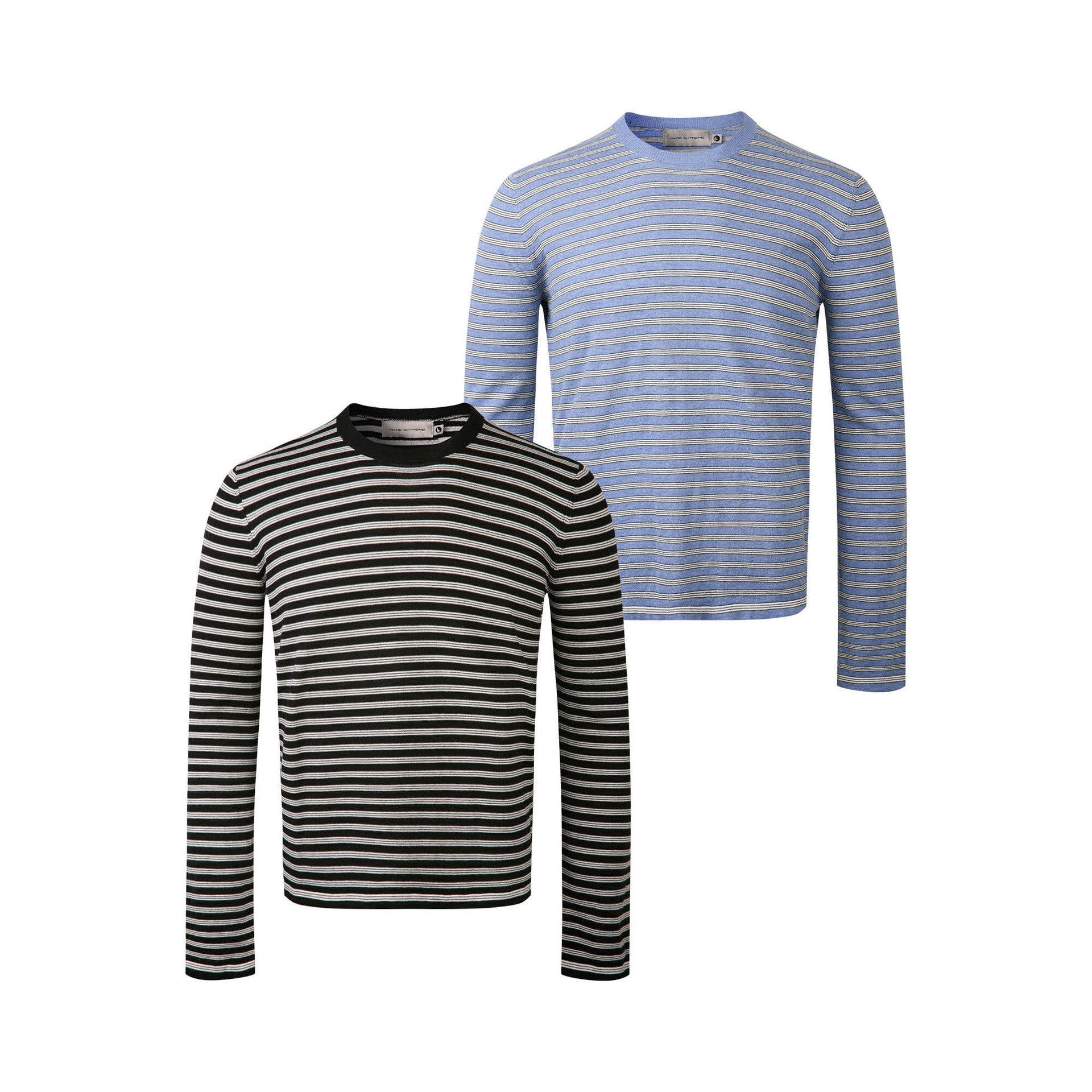 EME Striped Retro Versatile Casual Knitted Sweater