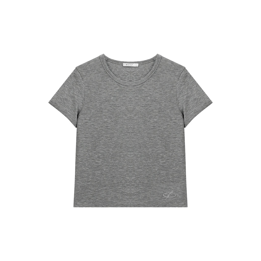 FUNKYFUN Basic Fashionable Minimalist Loose Short TEE