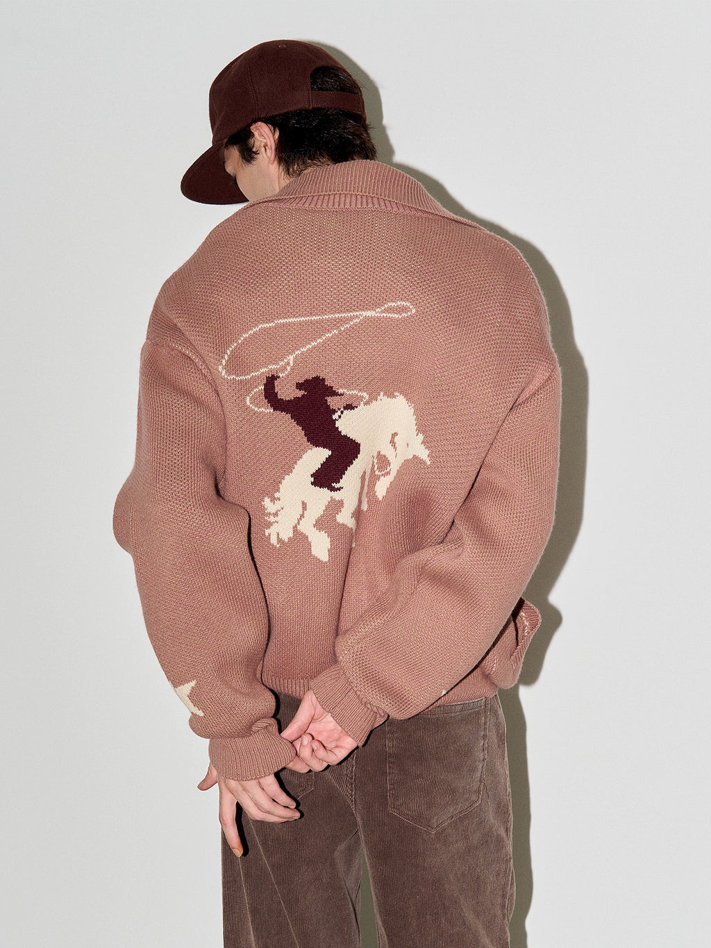 LIBERAFIT Wool-knitted Jacquard Zipper Jacket