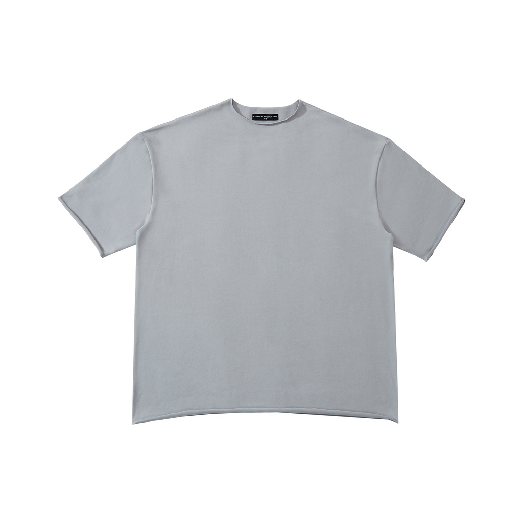 ETHEREAL Simple Casual Curling Versatile Tee