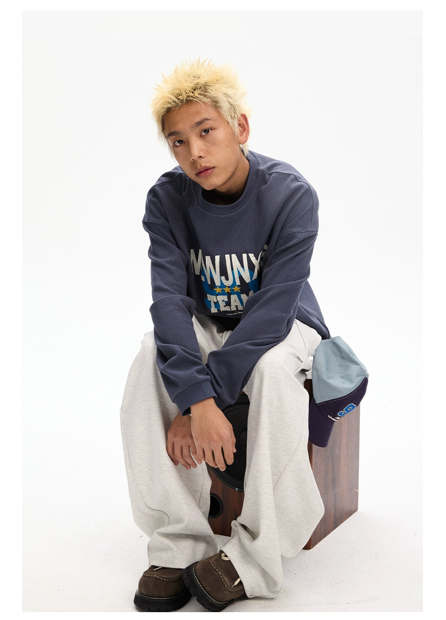 NewJNXS Towel Chain Embroidered Split Scimitar Pants