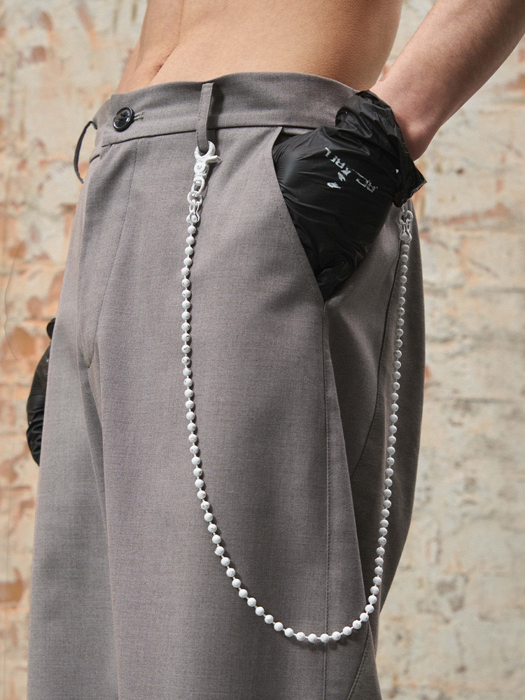 RELABEL White Bead Slacks Chain