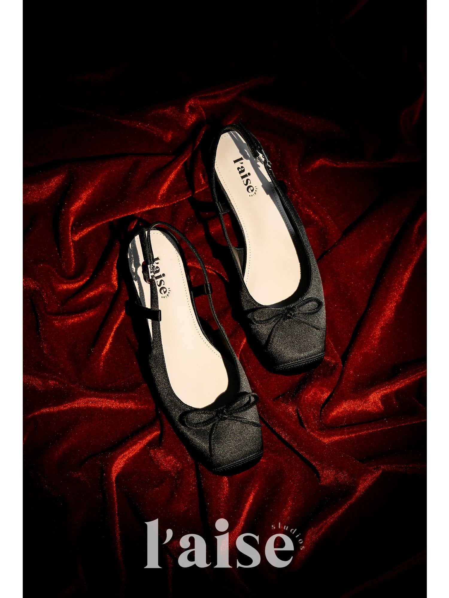 L'aise Satin Bow Shoes