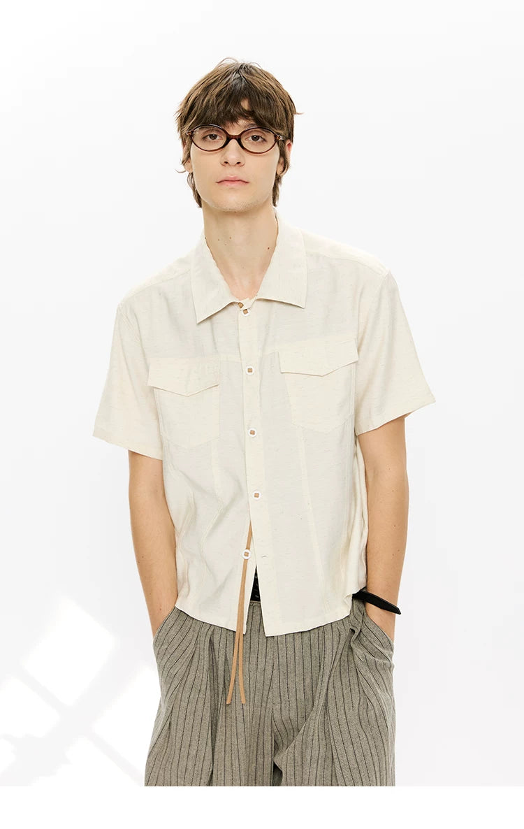 KREATE Contrasting Streamer Casual Shirt