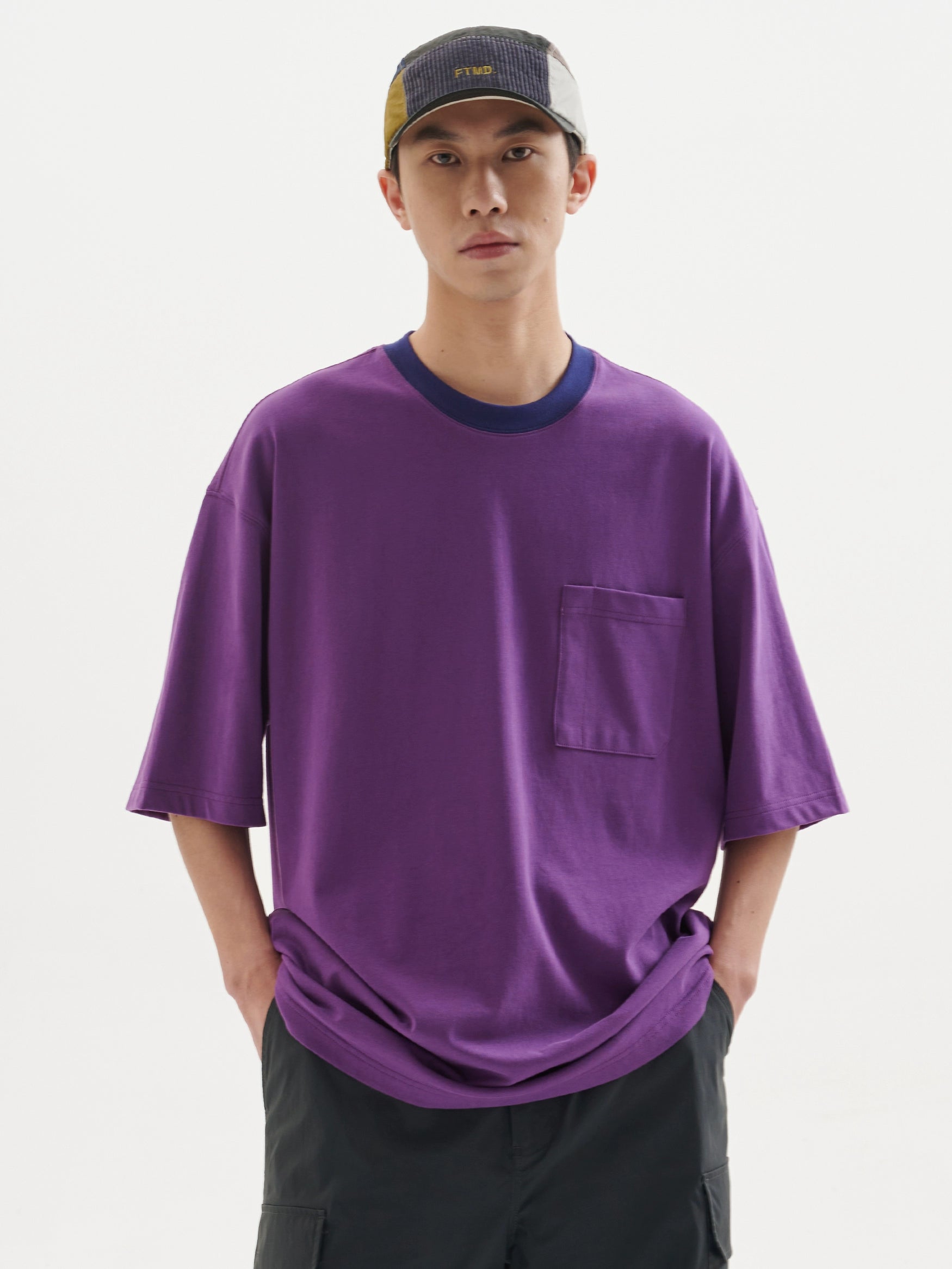 BUTTBILL Cotton Double Yarn Weave Tee