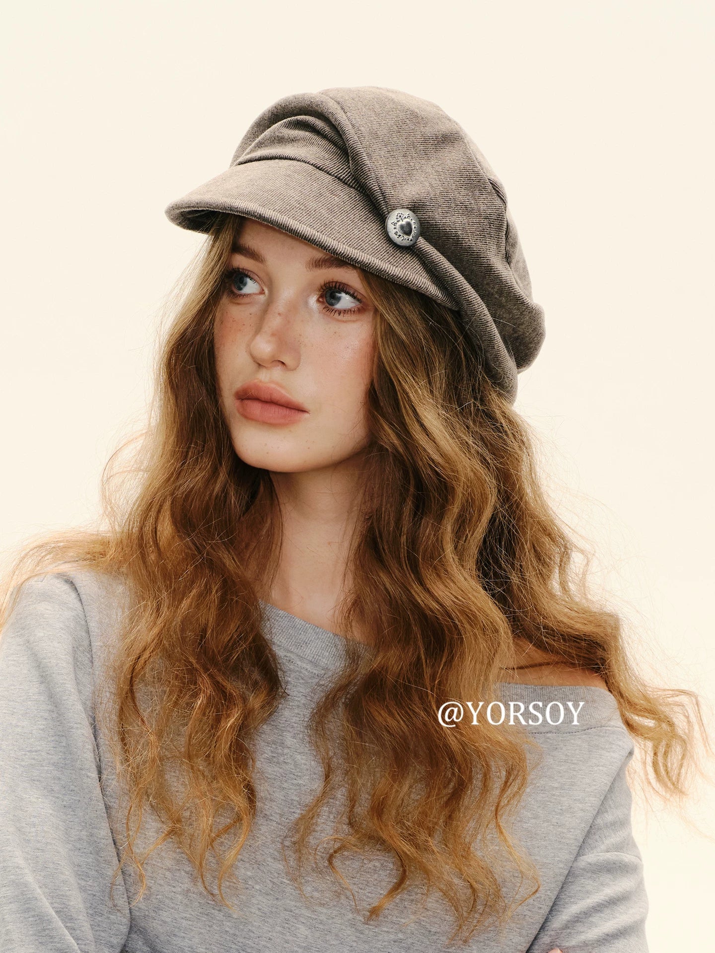 YORSOY Trendy Retro Pleated Cloud Beret