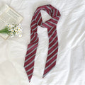YORSOY Striped Ribbon Narrow Stripe Scarf