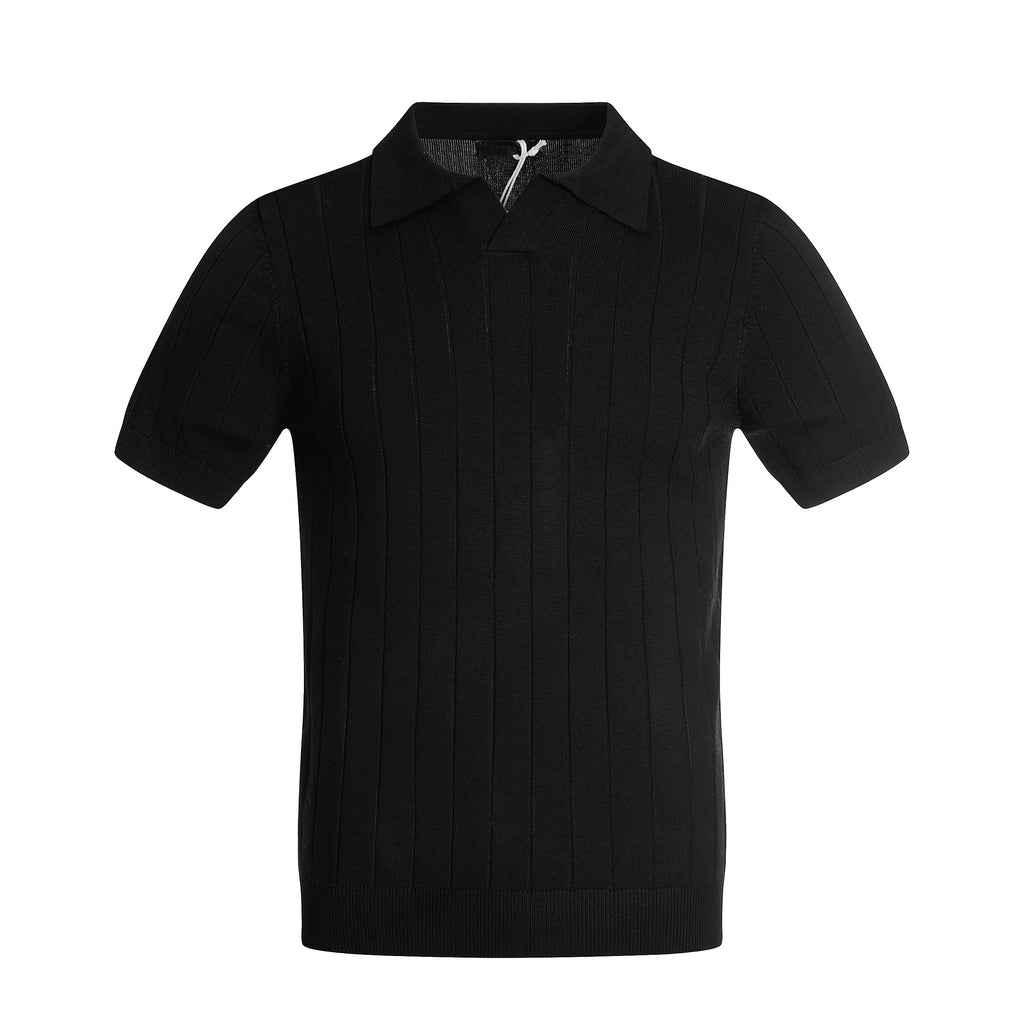 MADWITC Retro Knitted Simple Casual Polo Shirt