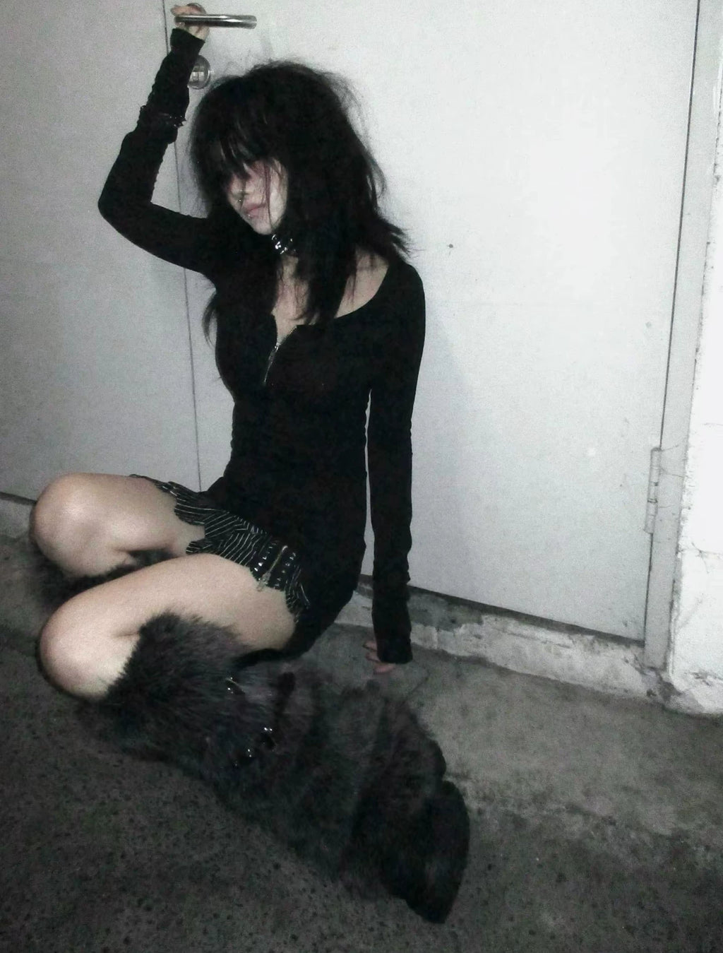 Imdelusion Punk Rock Rivet Leather Waxed Lambskin Bracelet Accessories