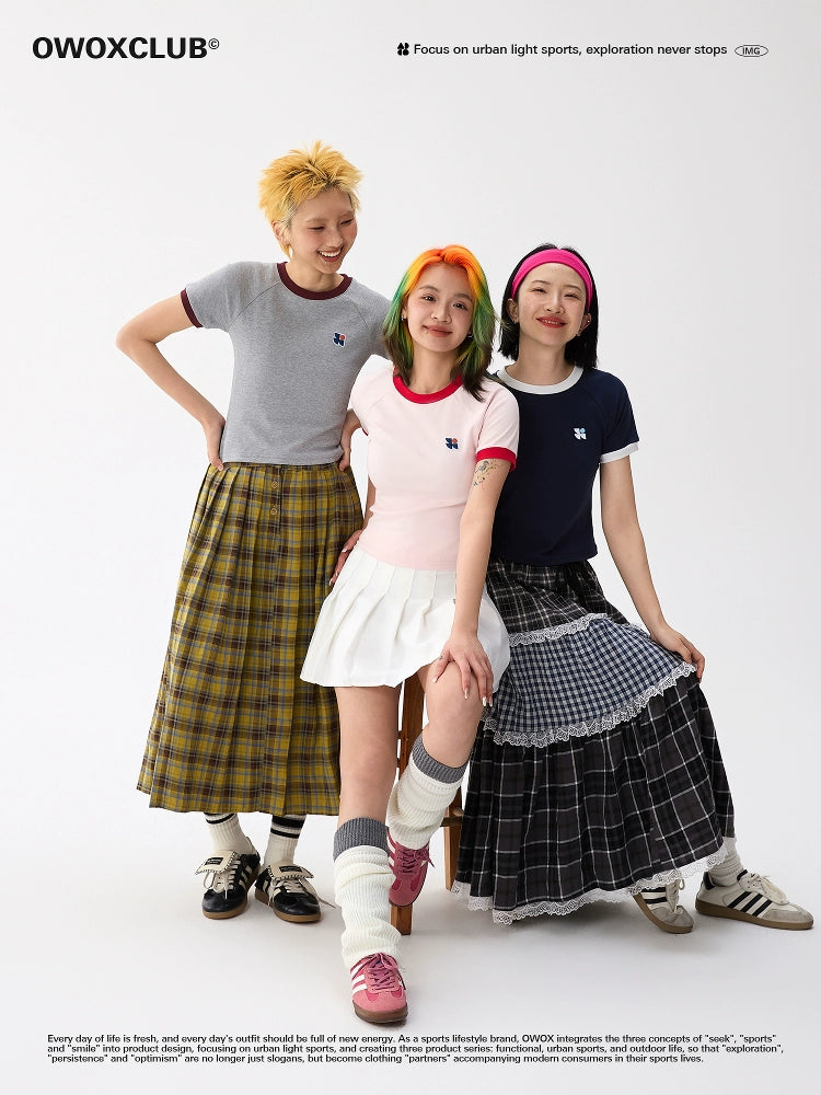 OWOX Color Matching Short Logo Slim and Thin Tee