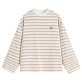 Loopsoon Vintage Stripe Loose Versatile Long Sleeve