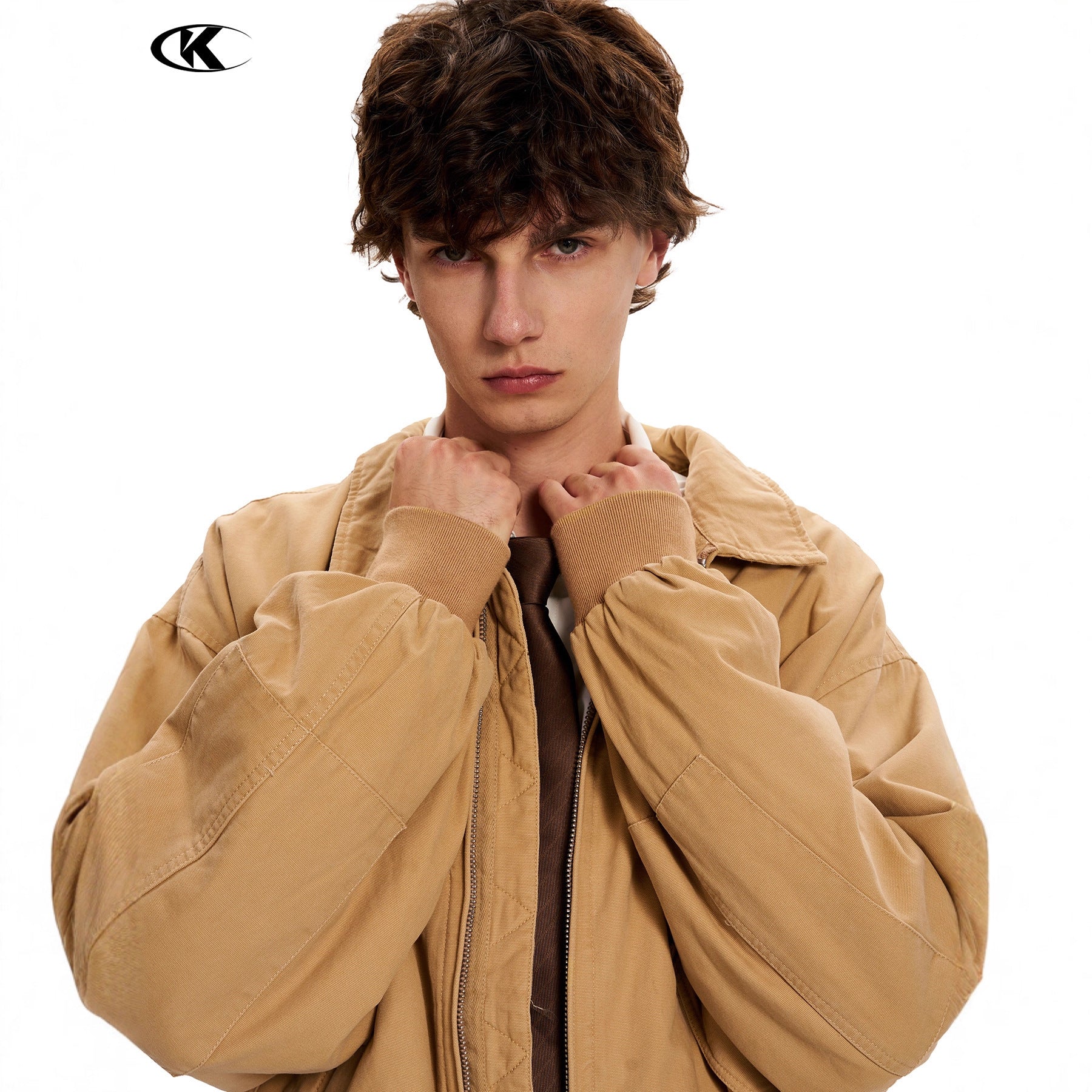 11KN Vintage Embroidered Loose Versatile Lapel Jacket