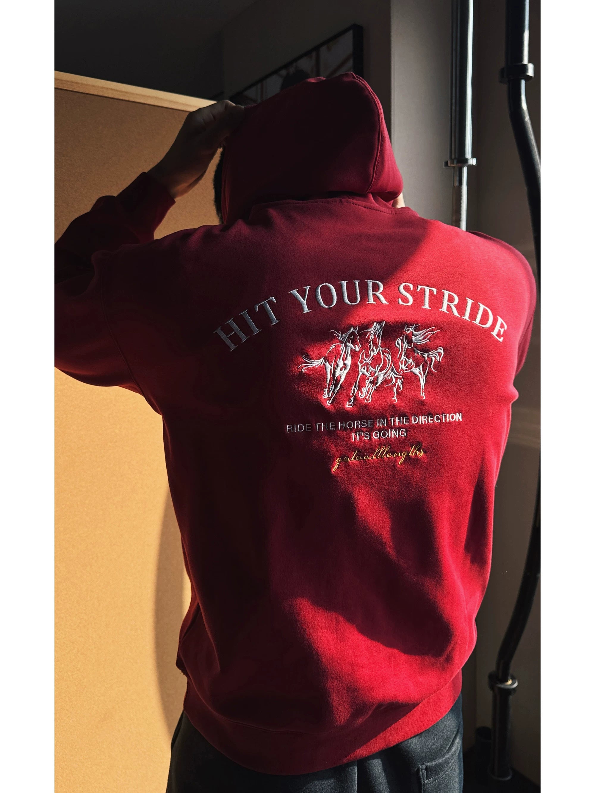 GTAL Hooded Embroidered Fleece Sweater