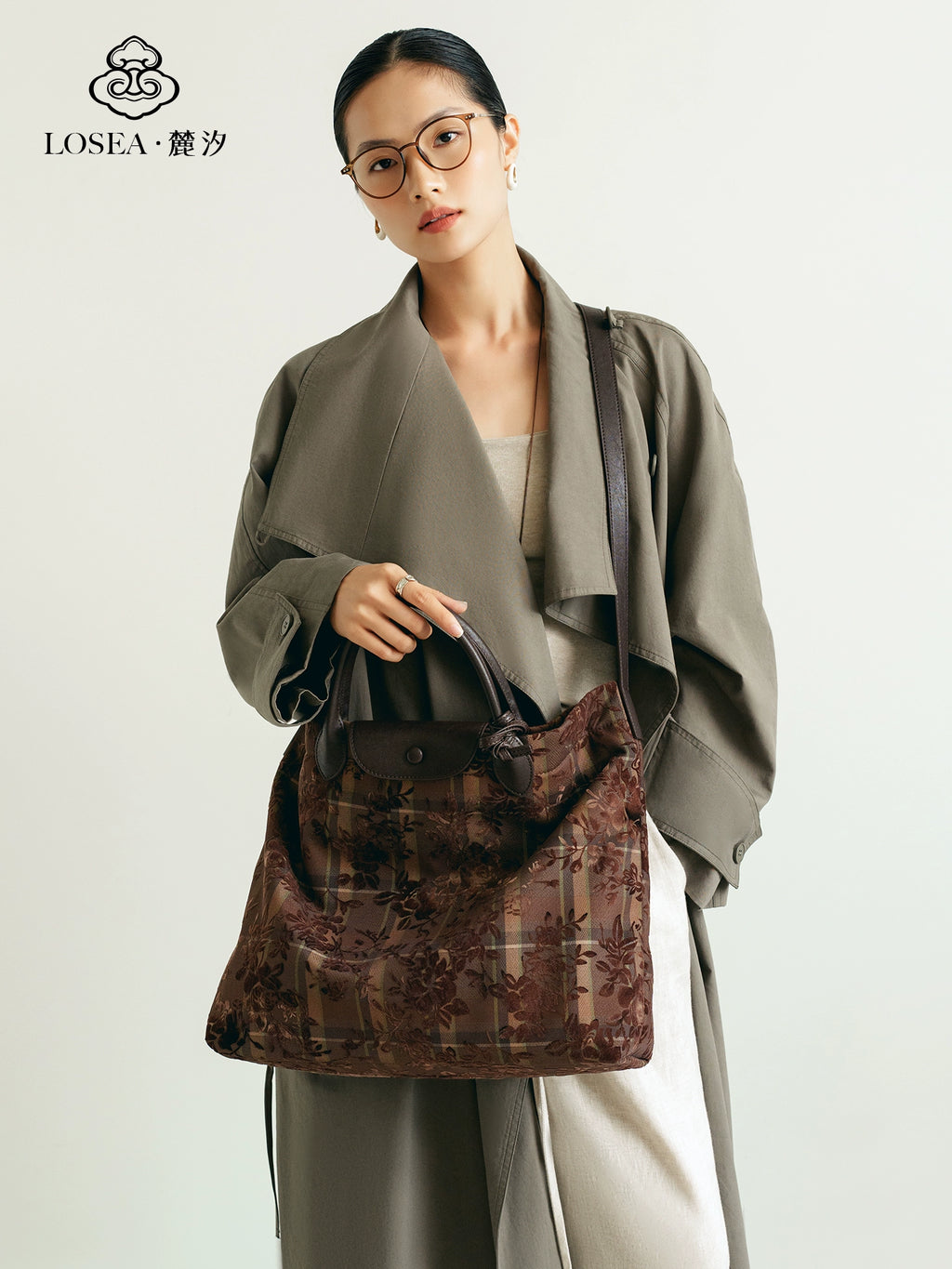 LOSEA New Chinese Large Capacity Tote Bag