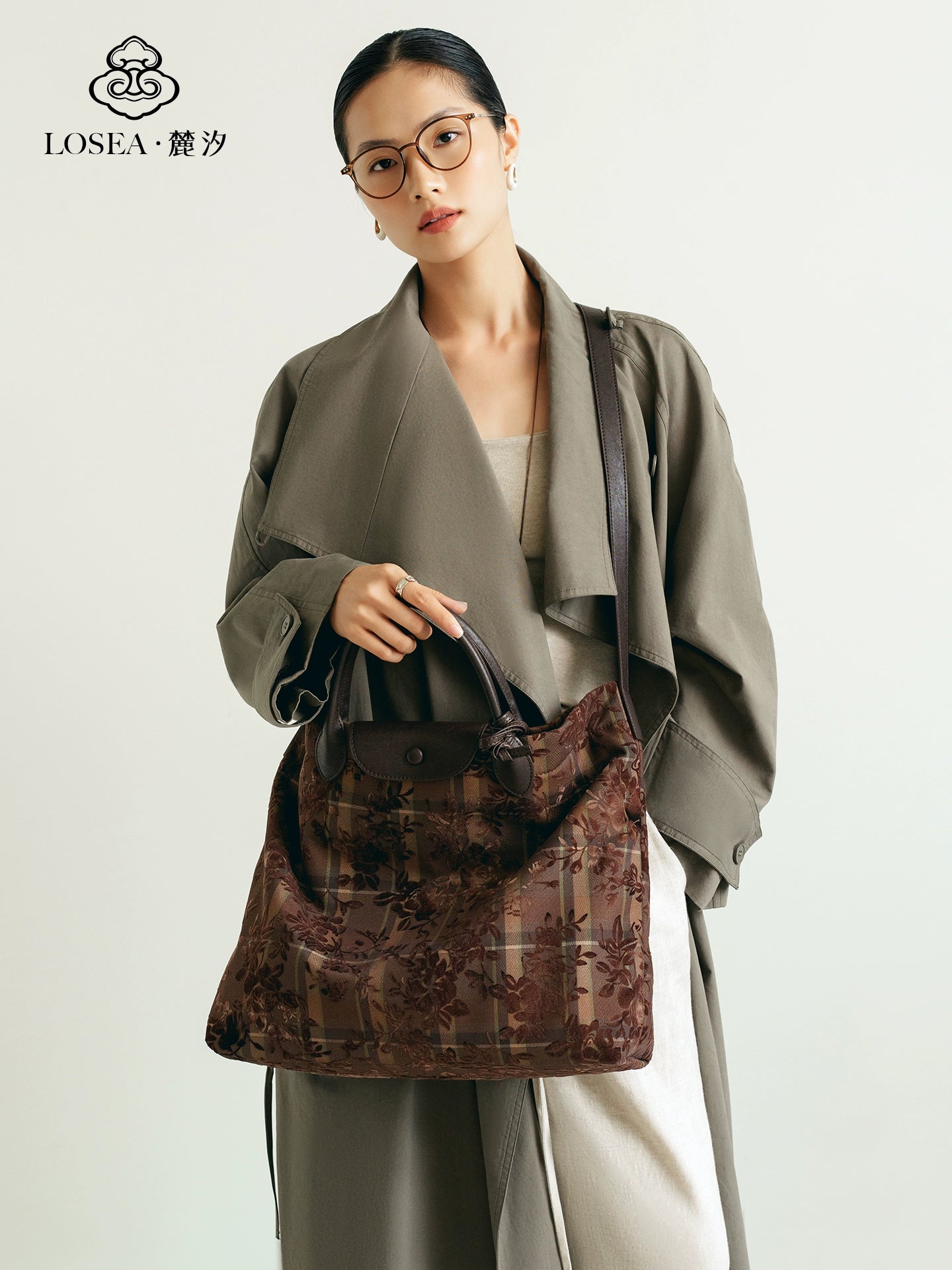 LOSEA New Chinese Large Capacity Tote Bag