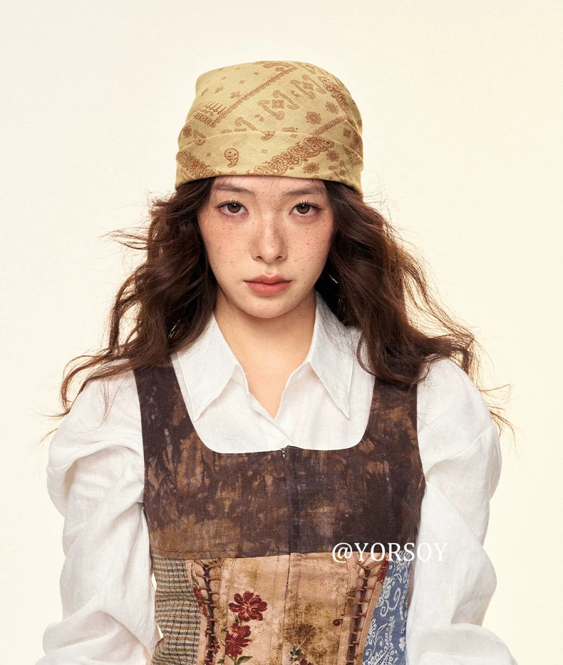 YORSOY Retro Atmosphere Multifunctional Square Scarf