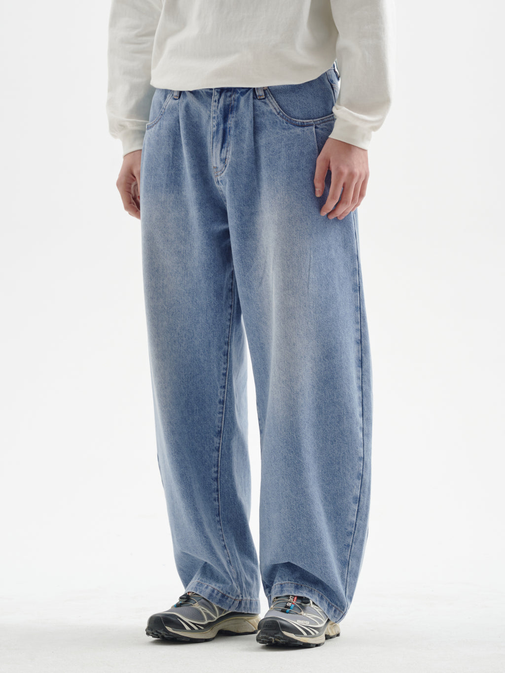 BUTTBILL 25SS puree heavy twill washed micro-cocoon jeans