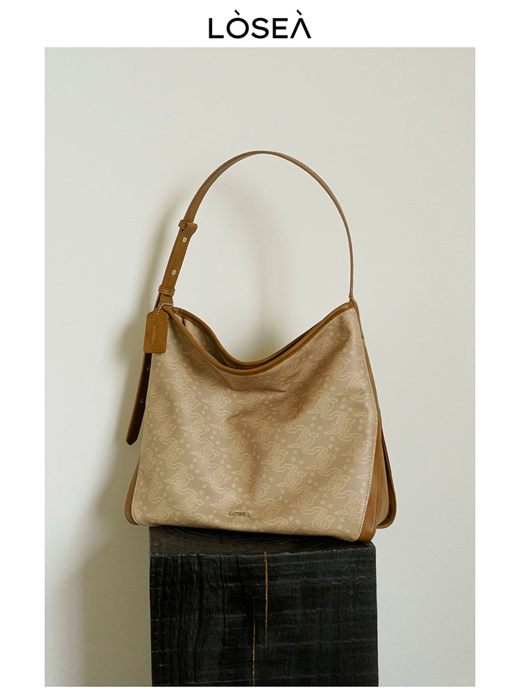 LOSEA Ruyi Moire Simple Atmospheric Tote Bag