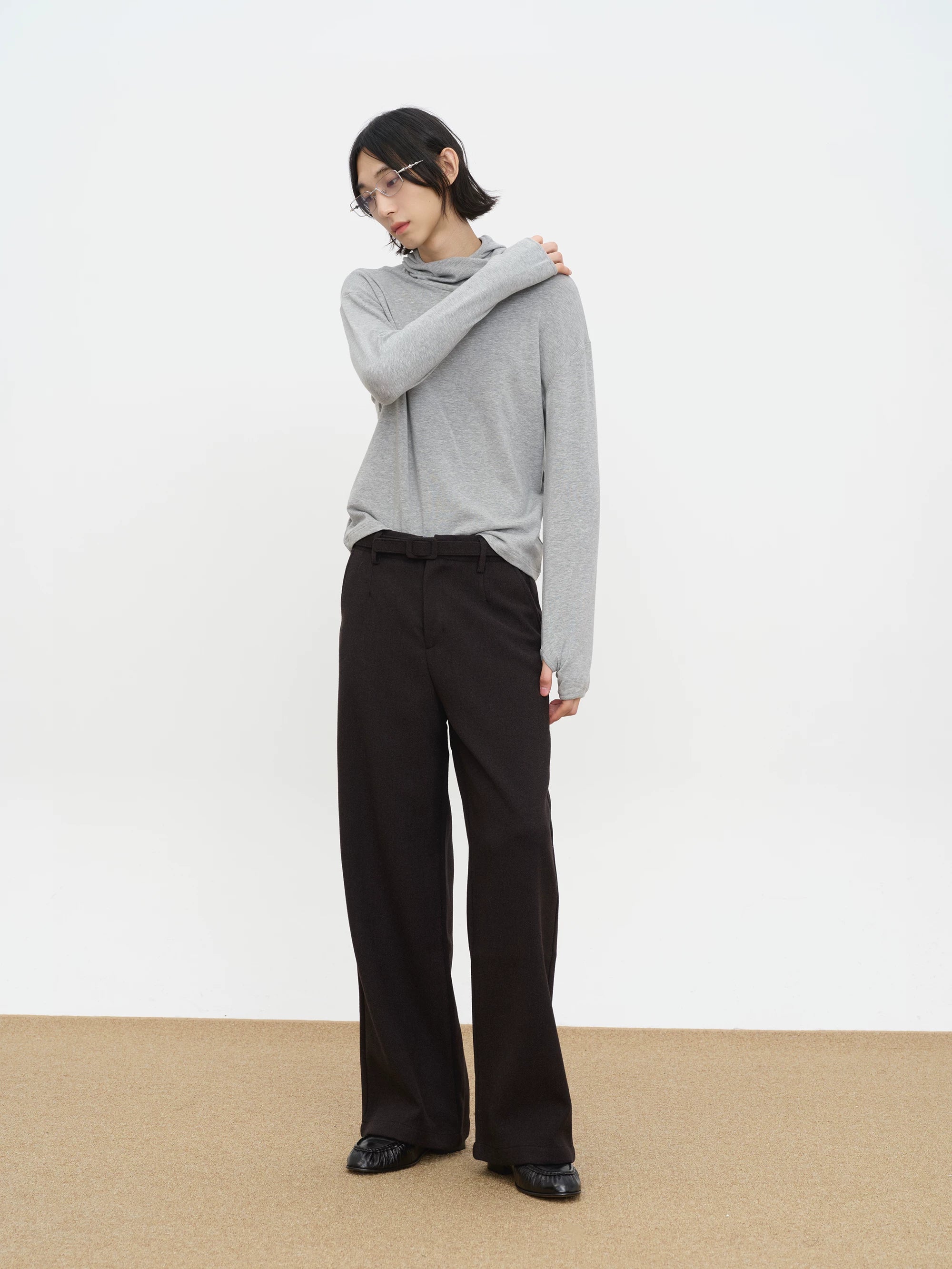 COLN Casual Versatile Woolen Trousers