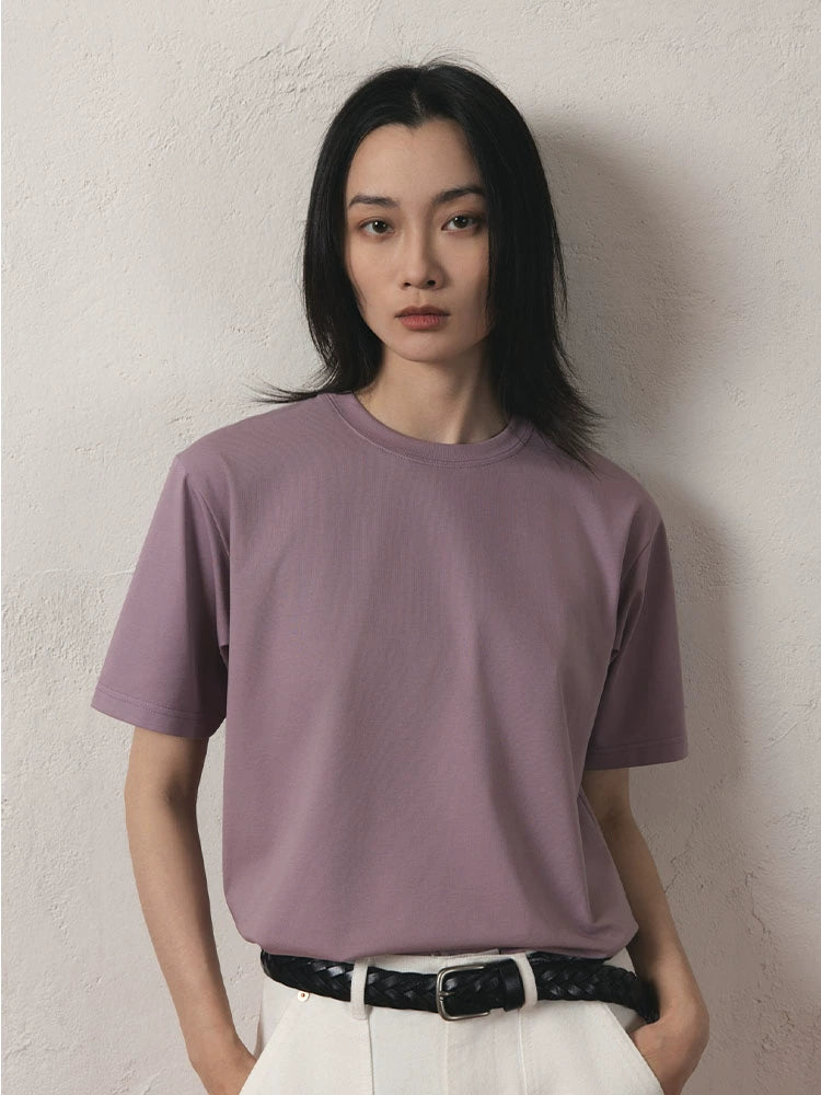 SUPERTOFU Cool and Comfortable Micro-elastic Quick-drying Casual Tee
