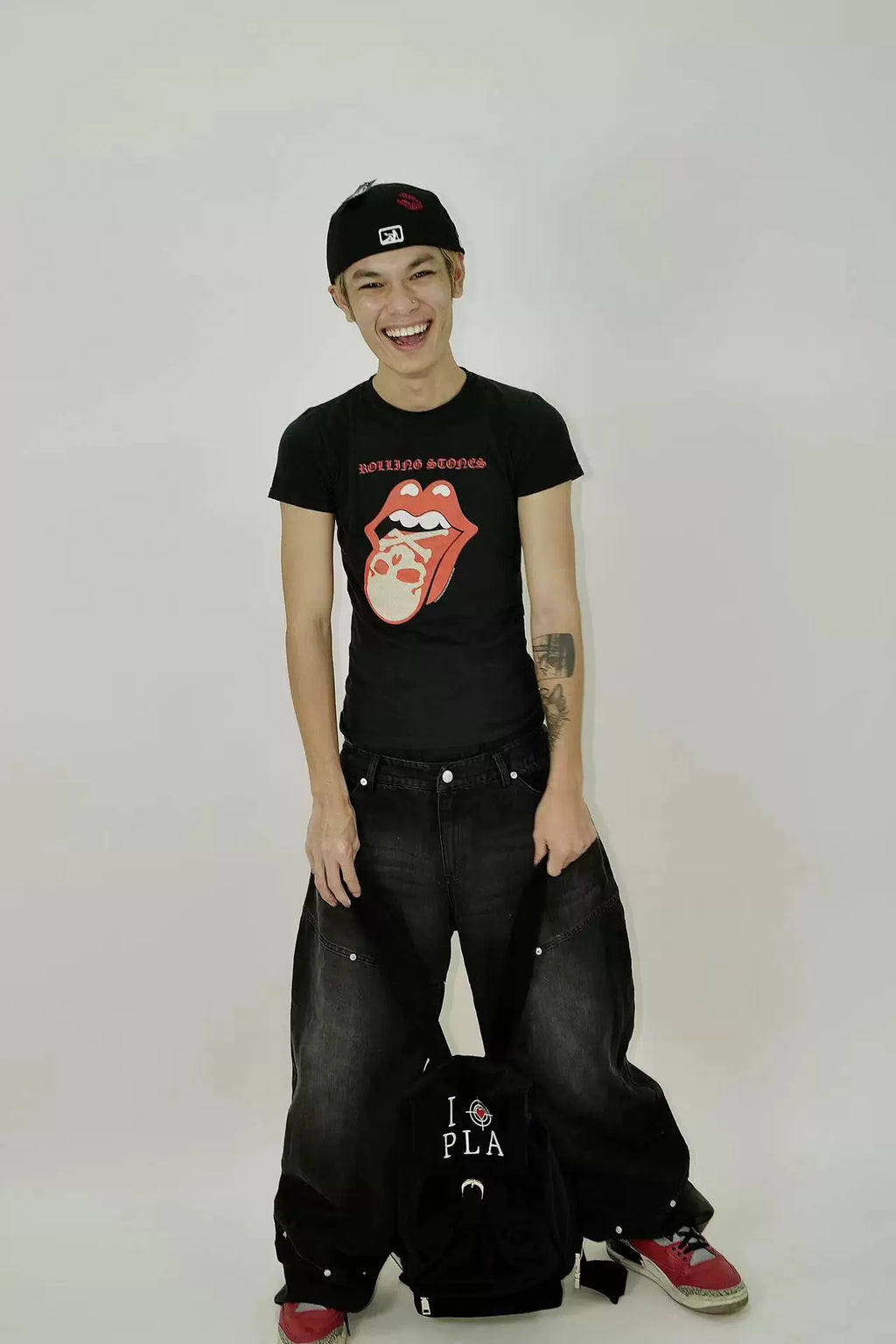 SAUCE Mink Rabbit Ear Embroidered Backpack