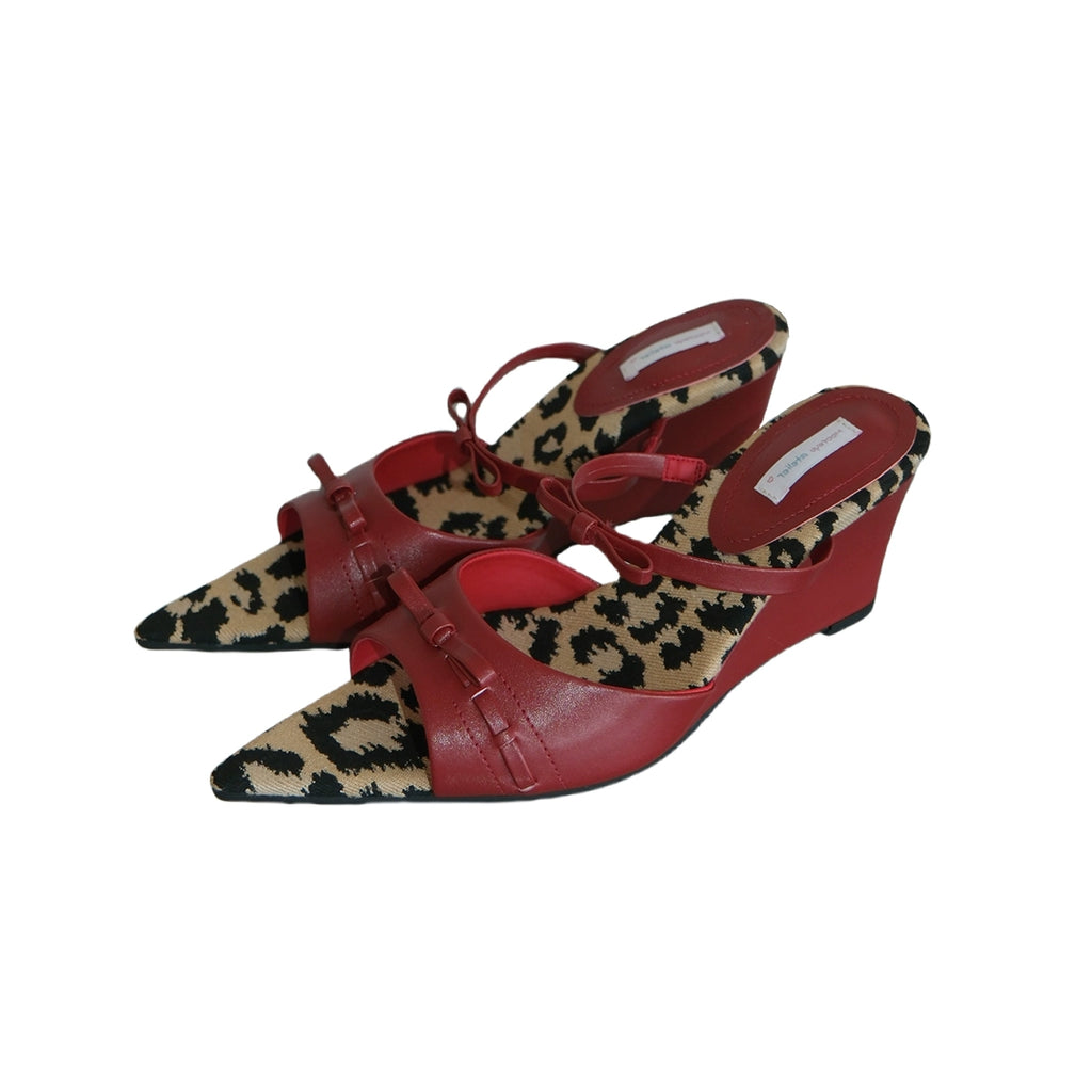 Mooreyu Sexy Shallow Leather High Heels