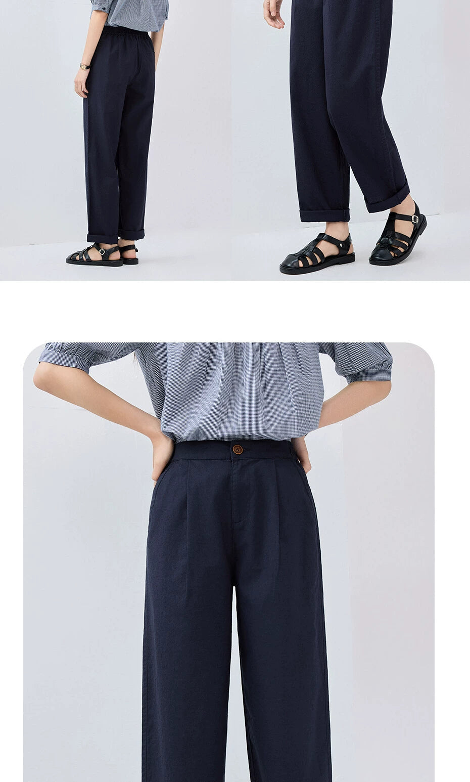 Giordano Pleated Semi-elastic Waist Slacks