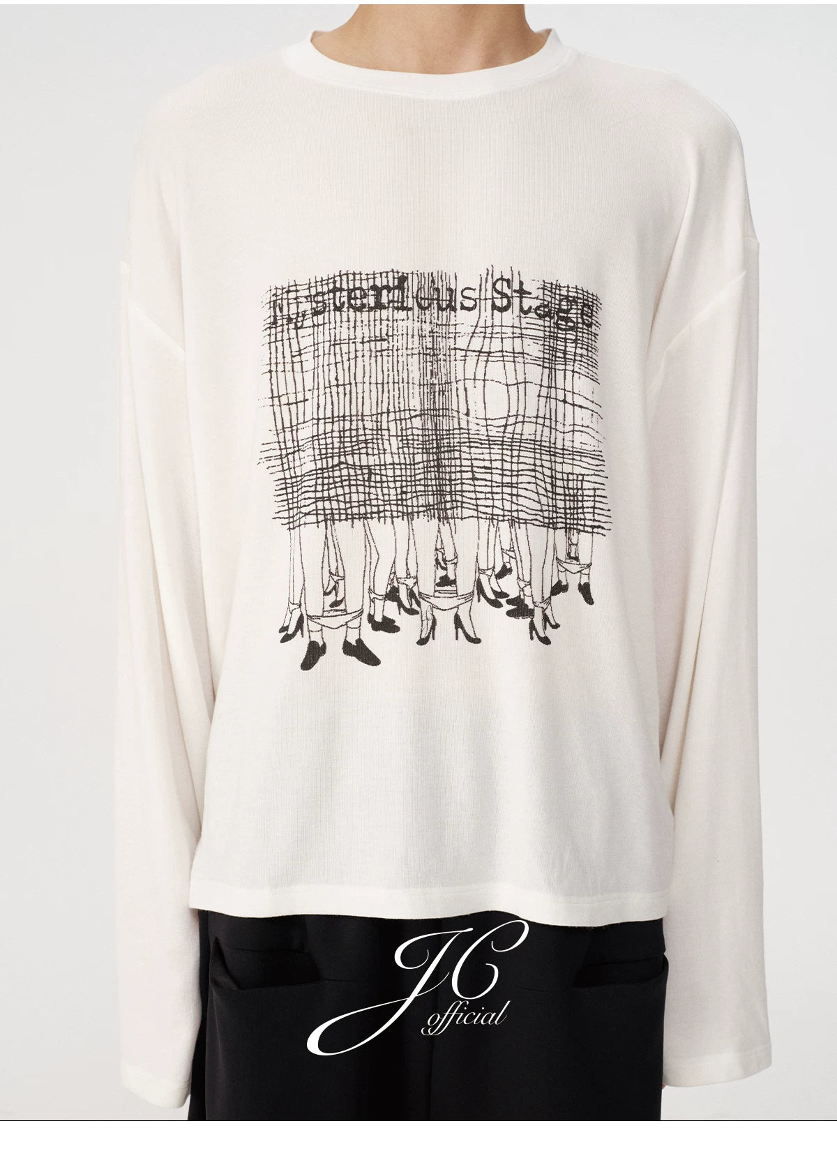 JCAESAR Casual Simple Printed Long Sleeve