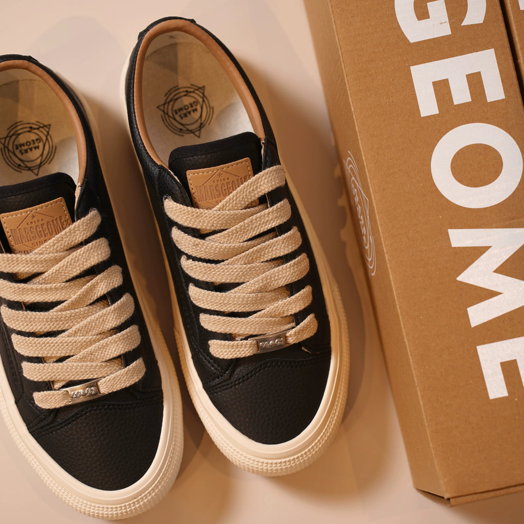 MARS GEOME Leather Casual Sports Minimalist Board Shoes