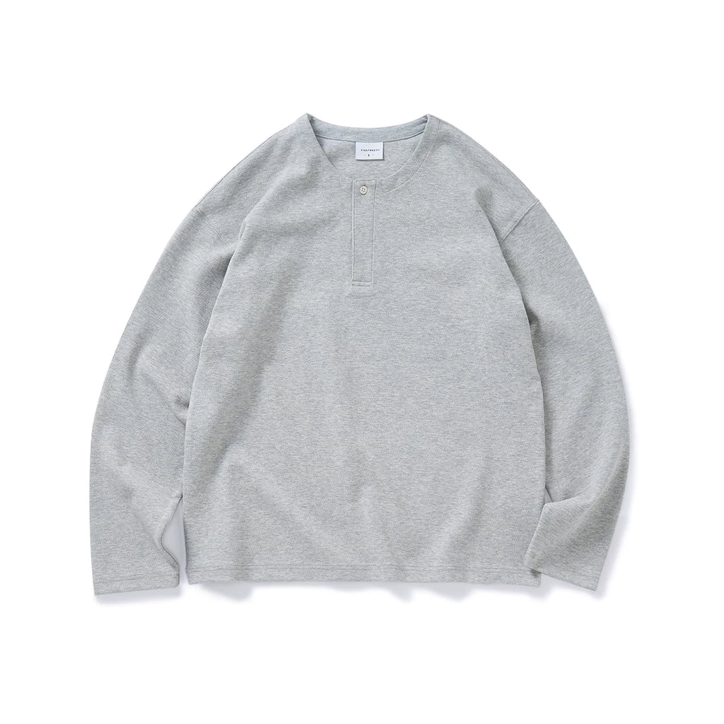 714Street Henry Neck Heavy Loose Long Sleeve T-Shirt