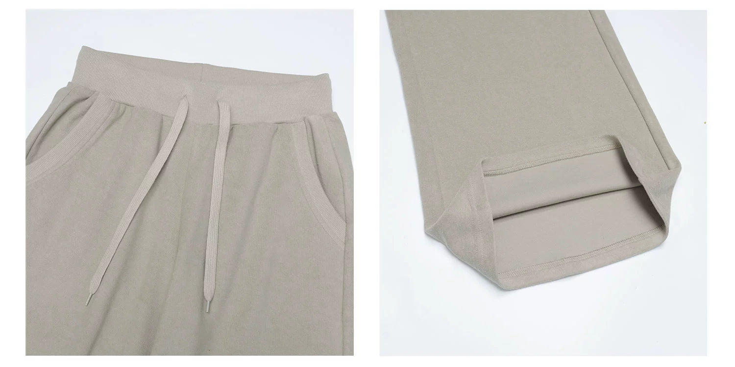 Audwyn Slim Sweater Loose Straight Casual Pants Set