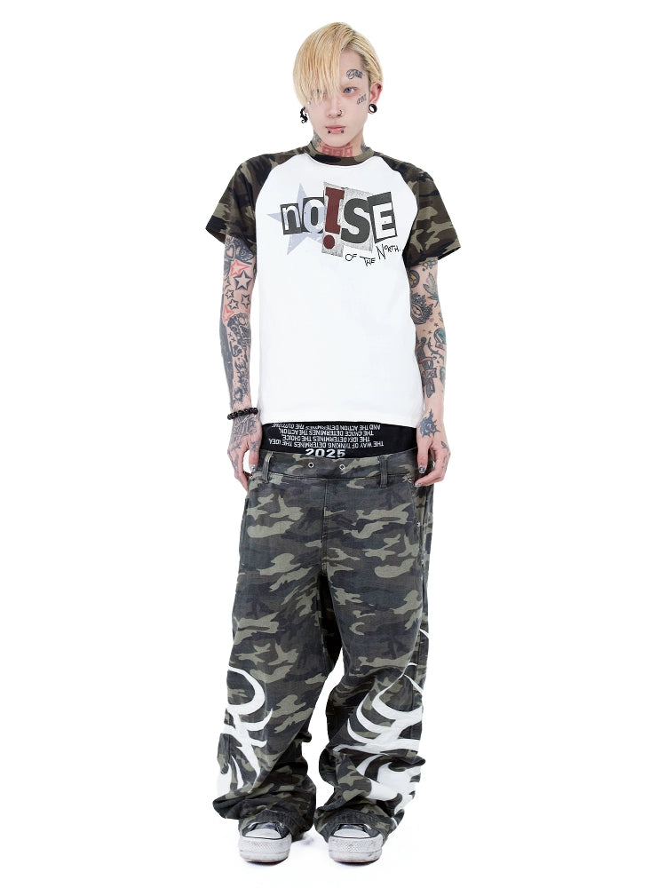DETW Light Sub-camouflage Splicing Shoulder Tee