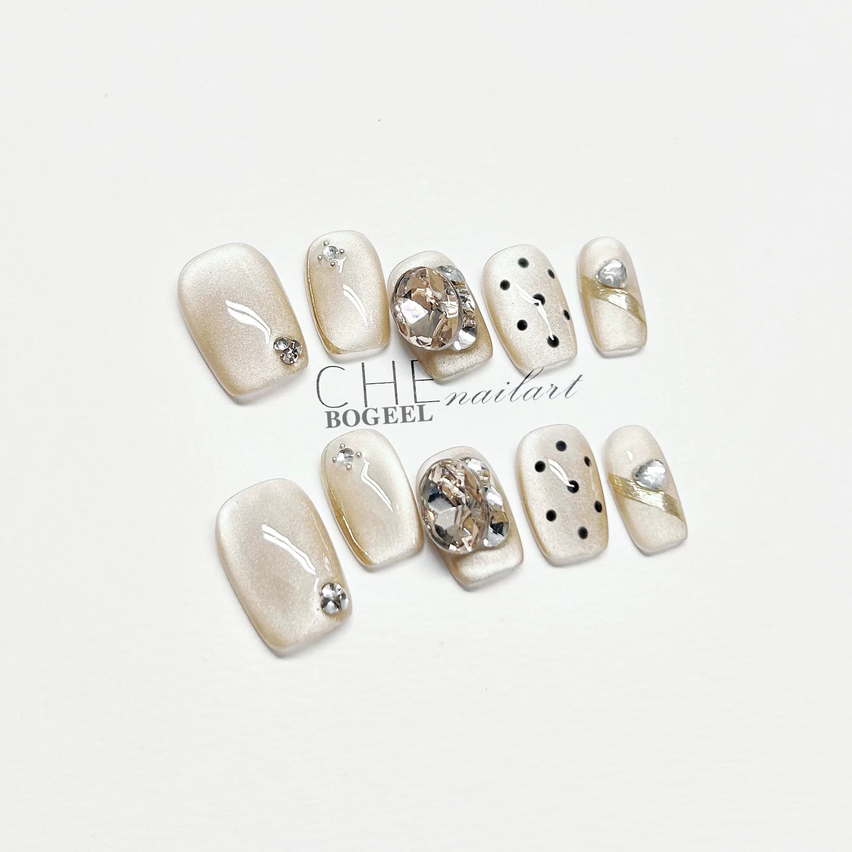 BOGEEL Polka Dot Flash Diamond High-end Short Wearing Armor
