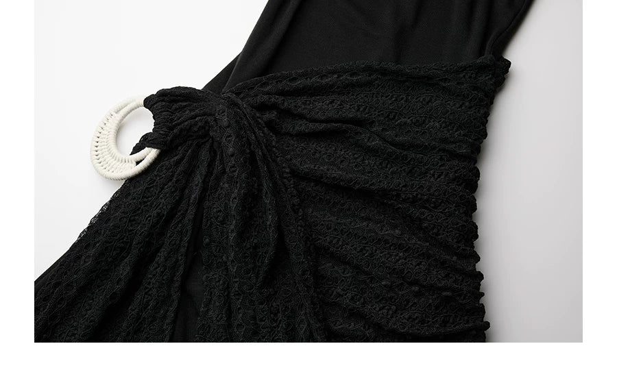 INDULGE High Stretch Slim One-word Shoulder Dress